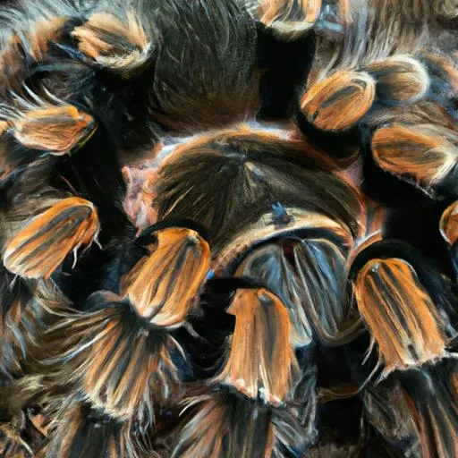 16166 curly hair tarantula molting